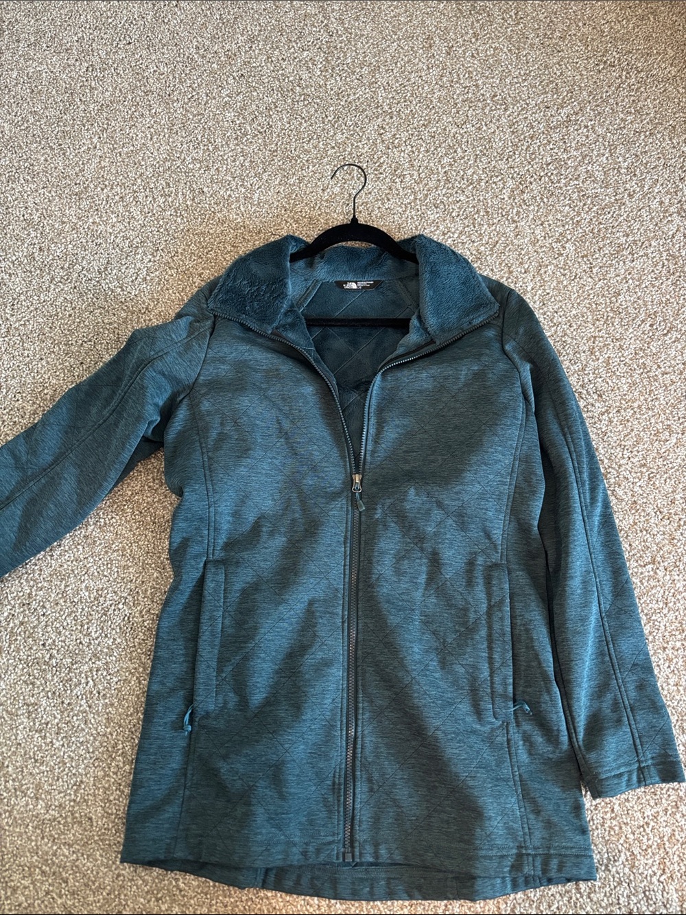 The North Face Teal Plush Fleece Jacket